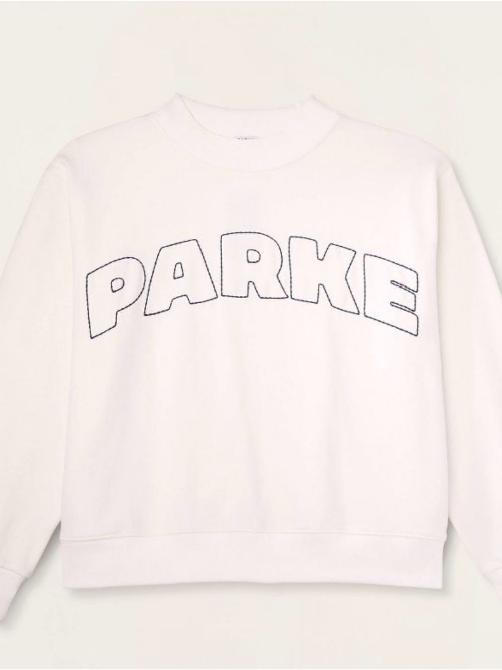 🎯❤️ Cream White Mockneck Pullover Sweatshirt  - PARKE x TARGET - Size L/XL